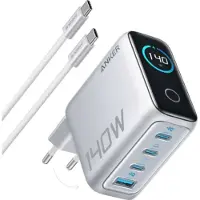 Anker Lader Zolo 140W 3C/1A Zilver
