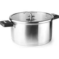 Lacor Combi roestvrijstalen pan met afneembare handgrepen, geschikt voor inductie en oven. Combi roestvrijstalen pan met afneembare handgrepen, geschikt voor inductie en oven