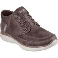 SKECHERS Slip-ins: Summits Siegul suède heren sneakers bruin maat 40