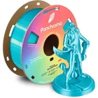 Polymaker CA03008 Panchroma Silk Filament PLA kunststof Zijdeglans 1.75 mm 1000 g Light Blue, Lichtblauw 1 stuk(s)
