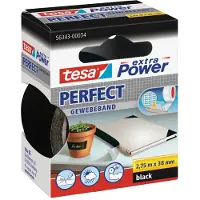 TESA - Klussentape 275X38 - Afplaktape voor strakke lijnen - Zwart