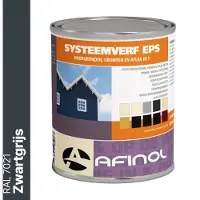 Afinol Systeemverf-Schakelverf Zwartgrijs (RAL 7021) 750 ml
