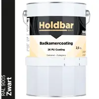 Holdbar Badkamercoating Zwart (RAL 9005) 2,5 kg