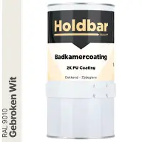Holdbar Badkamercoating Gebroken Wit (RAL 9010) 1 kg