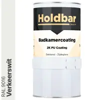 Holdbar Badkamercoating Verkeerswit (RAL 9016) 1 kg
