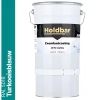 Holdbar Zwembadcoating Turkooisblauw (RAL 5018) 5 kg
