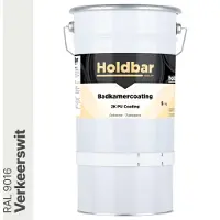 Holdbar Badkamercoating Verkeerswit (RAL 9016) 5 kg