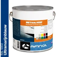 Afinol Metaalverf Ultramarijnblauw (RAL 5002) 2,5 liter