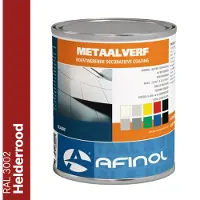 Afinol Metaalverf Helderrood (RAL 3002) 750 ml