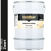Holdbar Badkamercoating Zwart (RAL 9005) 10 kg