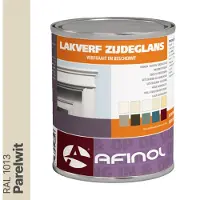 Afinol Zijdeglans Lakverf Parelwit (RAL 1013) 750 ml