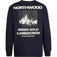 Petrol Industries Sweatshirt nachtblauw / grijs / wit