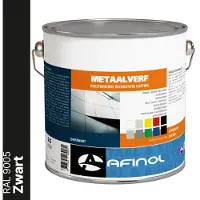 Afinol Metaalverf Zwart (RAL 9005) 2,5 liter
