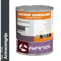 Afinol Zijdeglans Lakverf Antracietgrijs (RAL 7016) 750 ml