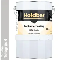 Holdbar Badkamercoating Telegrijs (RAL 7047) 2,5 kg