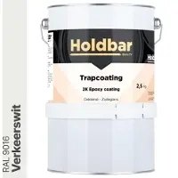 Holdbar Trapcoating Verkeerswit (RAL 9016) 2,5 kg