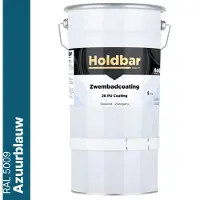 Holdbar Zwembadcoating Azuurblauw (RAL 5009) 5 kg