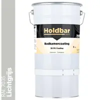 Holdbar Badkamercoating Lichtgrijs (RAL 7035) 5 kg