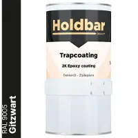 Holdbar Trapcoating Gitzwart (RAL 9005) 1 kg