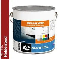 Afinol Metaalverf Helderrood (RAL 3002) 2,5 liter