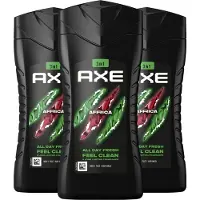 Axe 3-in-1 Douchegel - Africa - 3 x 250 ml - Voordeelverpakking