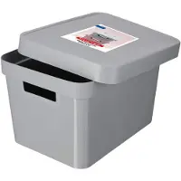 Kadax Infinity - Opbergbox met deksel - 17L / Grijs