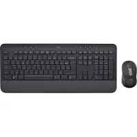 Logitech Signature MK650 Combo voor zakelijk gebruik - Toetsenbord- en muisset - draadloos - Bluetooth LE - AZERTY - Frans - Grijs (graphite)