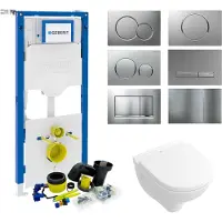 Geberit up320 toiletset set 48 villeroy & boch o.novo directflush compact met sigma drukplaat