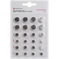 TDR Knopcelbatterijen Mix Smartline, 24-stuks, alkalisch (LR41/LR43/LR44/LR621/LR626/LR754)