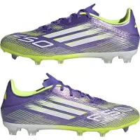 Adidas Voetbalschoen 'F50 League' lila / donkerlila / zilver / offwhite