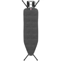 Brabantia Strijkplank B, 124x38 cm Denim Black met strijkijzerhouder - Black
