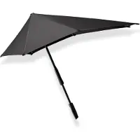 Senz Large Stick Stormparaplu pure black