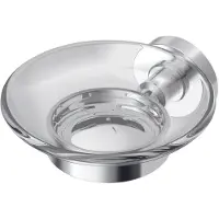 Ideal standard Iom zeephouder met losse inzet Chroom-Helder Glas