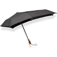 Senz Automatic Deluxe Opvouwbare Stormparaplu pure black