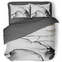 Eleganzzz Dekbedovertrek Micropercal Crystal Drops - grey 240x200/220cm