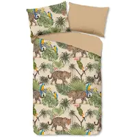 Good Morning dekbedovertrek Panter Jungle Tropical - katoen - 140x220