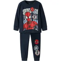 Name it Nachtkledij 'NMMocti Spider' navy / saffier / donkerrood / offwhite
