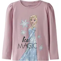 Name It Mini Shirt 'NMFOsma Frozen' lichtblauw / mauve / wit
