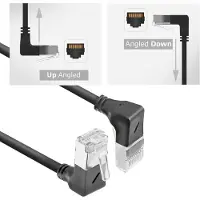ACT DA7900, 0,5 meter, Cat6a, U/FTP (STP), RJ-45, RJ-45, zwart
