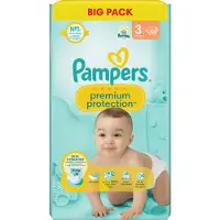 Pampers 3x Pampers Premium Protection Luiers Maat 3 (6-10 Kg) 58 Stuks