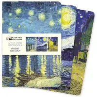 Flame Tree Studio Midi Notebook Collections- Vincent van Gogh Set of 3 Midi Notebooks