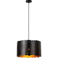 Lucide ALMELO - Hanglamp - Ø 40 cm - 1xE27 - Zwart