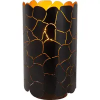 Lucide Tafellamp Almelo Zwart Met Gouden Binnenkant Ø 15cm