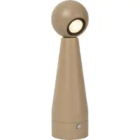 Lucide IPSOS - Oplaadbare Tafellamp - Accu/Batterij - LED Dimbaar - 1x3W 2700K - Taupe