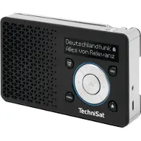 Technisat DIGITRADIO 1 DAB+ en FM draadloze radio, herlaadbare ASA waarschuwingsfunctie, zwart, zilver