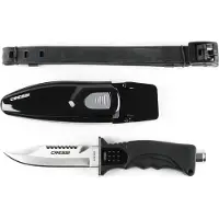 Cressi Skorpion Knife Zwart,Zilver
