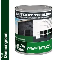 Afinol Houtcoat Teerlook Mat Dennengroen 750 ml