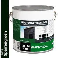 Afinol Houtcoat Teerlook Glans Sparrengroen 2,5 liter