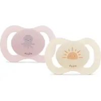 Dodie Anatomisch Fopspeen Roze - Beige 0-2 Maanden 2 St Fopspeen