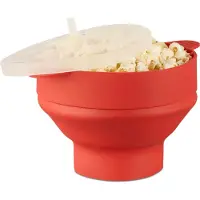 Relaxdays Popcorn Maker, Leuke keuken, Rood
